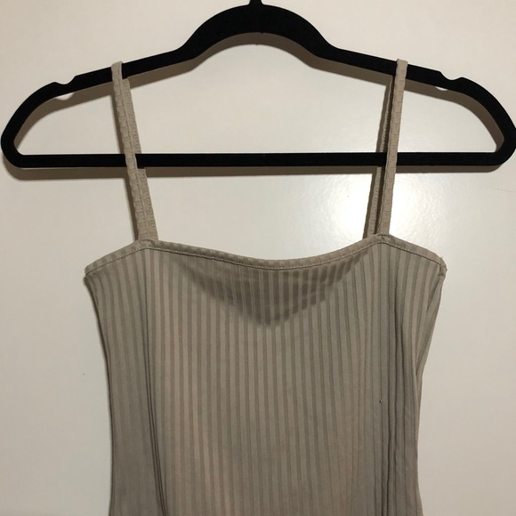 Silver Ribbed Bodysuit - Picture 2 of 4